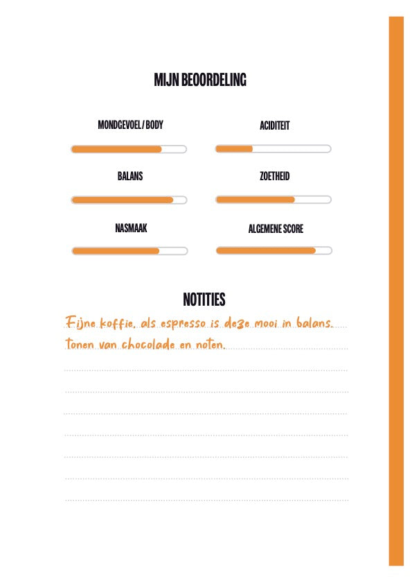 My Coffee Journey notitieboek